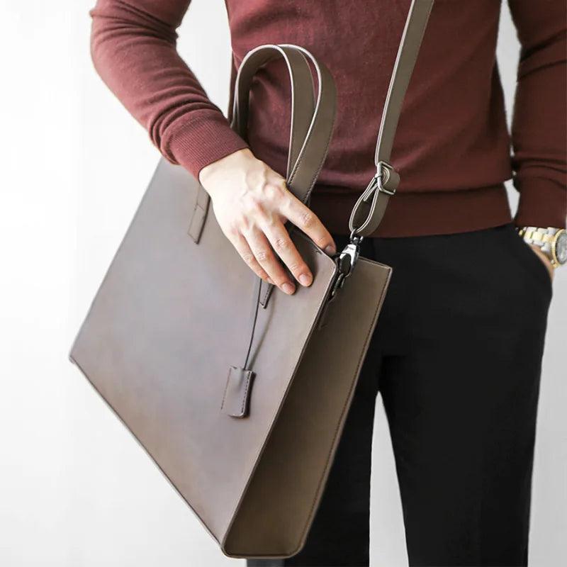 Certainly Heres a suggestion for the SEO elements of the product Product Page TitleVintage Luxury Mens Leather Tote Spacious Weekend Crossbody Bag Meta DescriptionDiscover the perfect blend of style and functionality with our Vintage Luxury Mens Leather - Durage Collection
