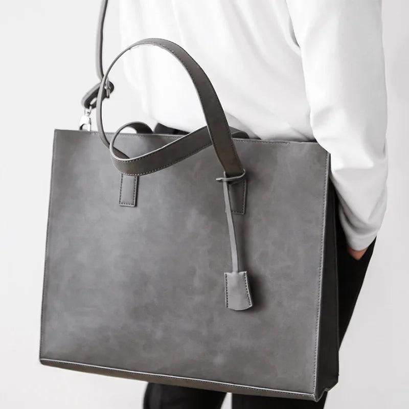 Certainly Heres a suggestion for the SEO elements of the product Product Page TitleVintage Luxury Mens Leather Tote Spacious Weekend Crossbody Bag Meta DescriptionDiscover the perfect blend of style and functionality with our Vintage Luxury Mens Leather - Durage Collection