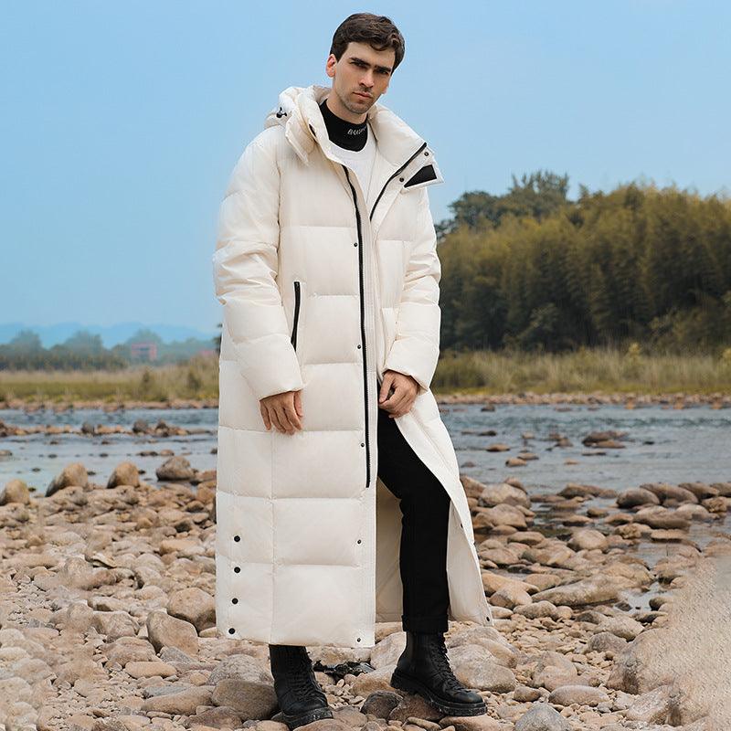 Men's Over-the-knee Fashionable All-matching Jacket - Durage Collection