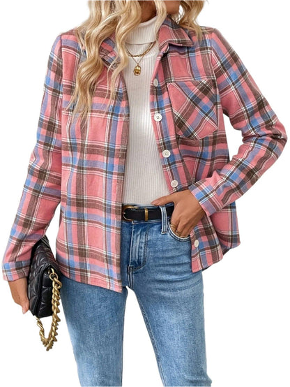 Plaid Fleece Lined Shirt - Durage Collection