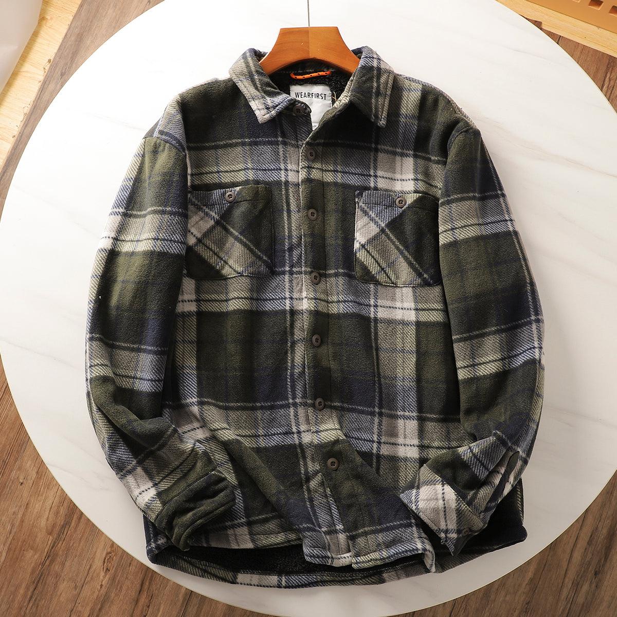 Plaid Lambswool-Blend Shirt - Durage Collection