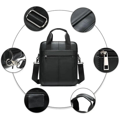 Certainly Heres an SEOfriendly product page for the Mens Premium Leather Vertical Messenger Bag for Laptop Product Page TitleMens Premium Leather Vertical Messenger Bag for Laptop Stylish Functional Meta DescriptionDiscover the sophistication and durabi - Durage Collection