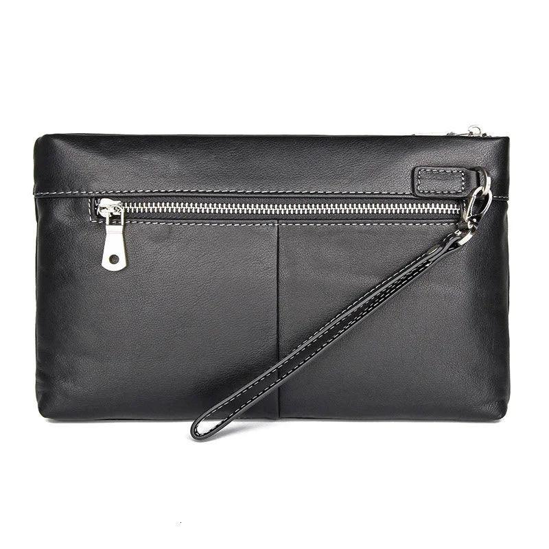 Genuine Leather Mens Clutch Wristlet Wallet Card Holder - Durage Collection