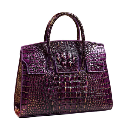 2024 Luxury Crocodile Leather Tote Shoulder Bag - Durage Collection