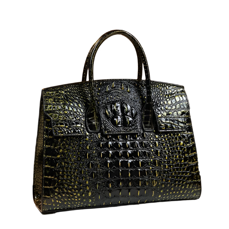 2024 Luxury Crocodile Leather Tote Shoulder Bag - Durage Collection