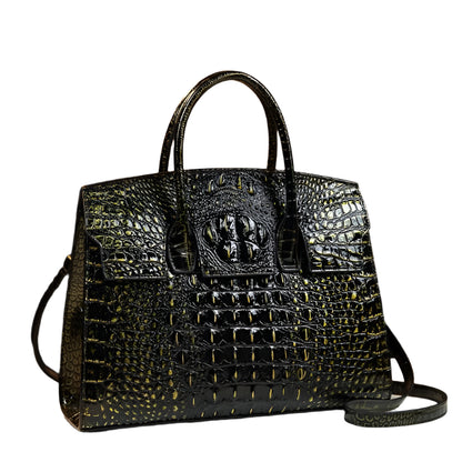 2024 Luxury Crocodile Leather Tote Shoulder Bag - Durage Collection