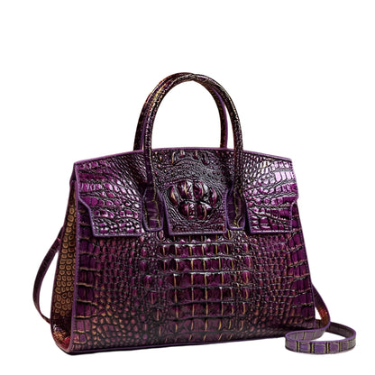 2024 Luxury Crocodile Leather Tote Shoulder Bag - Durage Collection