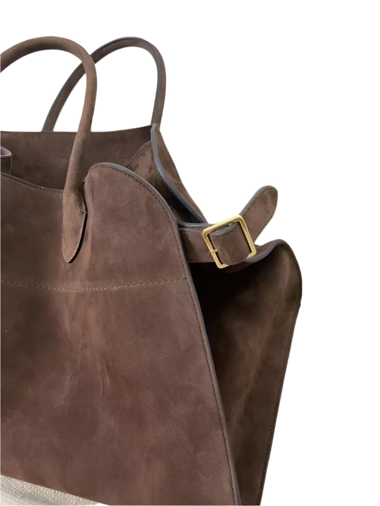 Premium Autumn Suede Leather Tote for Women - Durage Collection