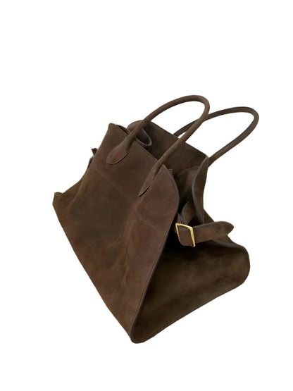 Premium Autumn Suede Leather Tote for Women - Durage Collection