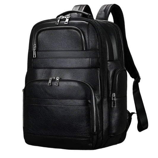 Sure Heres a suggested SEO for the productProduct Page TitleMens Double Layer Leather Backpack Large USB Charging Business Travel BagMeta DescriptionDiscover the ultimate in style and functionality with our Mens Double Layer Leather Backpack Perfect for - Durage Collection