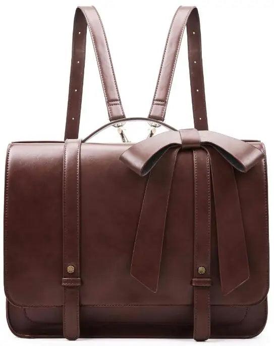 ECOSUSI Womens PU Leather 14 Laptop Satchel Bag - Durage Collection