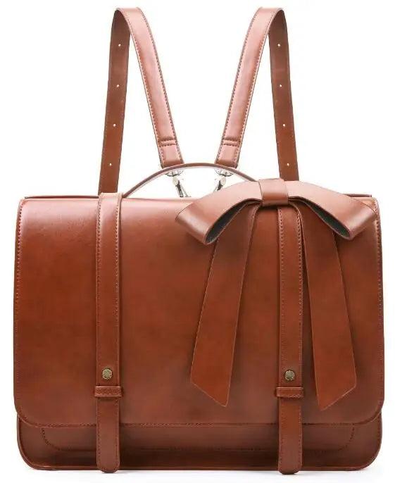 ECOSUSI Womens PU Leather 14 Laptop Satchel Bag - Durage Collection