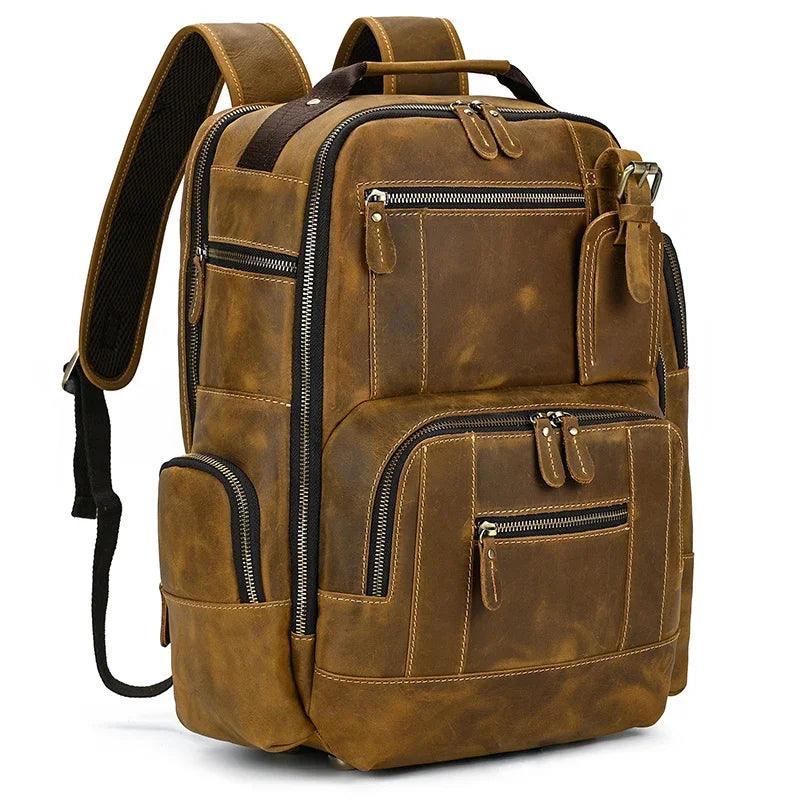 Certainly Here is an SEOfriendly set of elements for your product pageProduct Page TitleLuxury Genuine Leather Mens Backpack Large 156 Laptop CapacityMeta DescriptionExplore our Luxury Genuine Leather Mens Backpack designed for elegance and practicality - Durage Collection