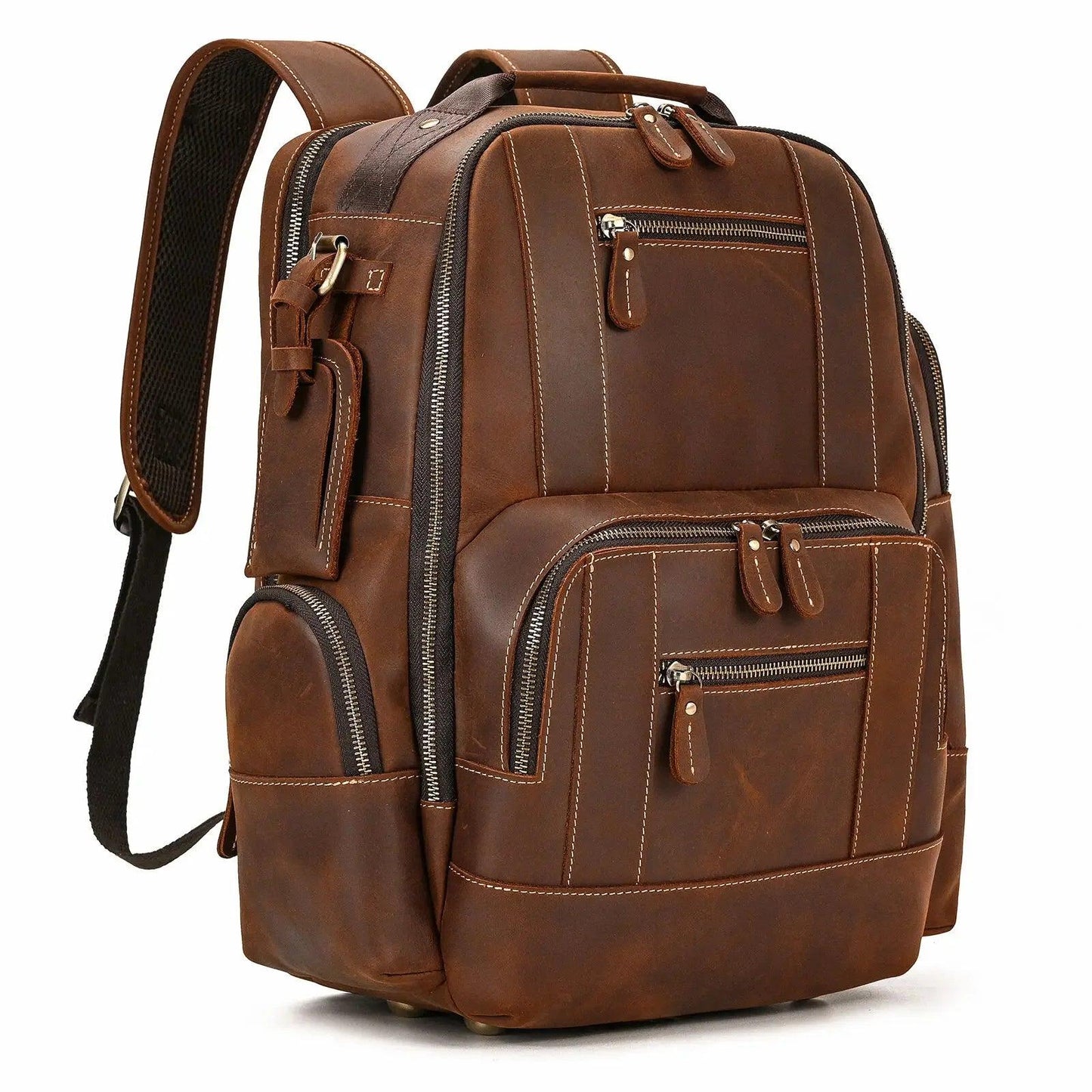 Certainly Here is an SEOfriendly set of elements for your product pageProduct Page TitleLuxury Genuine Leather Mens Backpack Large 156 Laptop CapacityMeta DescriptionExplore our Luxury Genuine Leather Mens Backpack designed for elegance and practicality - Durage Collection