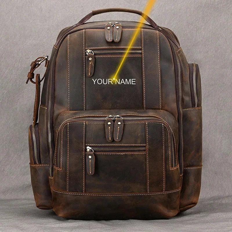 Certainly Here is an SEOfriendly set of elements for your product pageProduct Page TitleLuxury Genuine Leather Mens Backpack Large 156 Laptop CapacityMeta DescriptionExplore our Luxury Genuine Leather Mens Backpack designed for elegance and practicality - Durage Collection