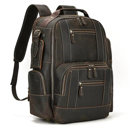 Certainly Here is an SEOfriendly set of elements for your product pageProduct Page TitleLuxury Genuine Leather Mens Backpack Large 156 Laptop CapacityMeta DescriptionExplore our Luxury Genuine Leather Mens Backpack designed for elegance and practicality - Durage Collection