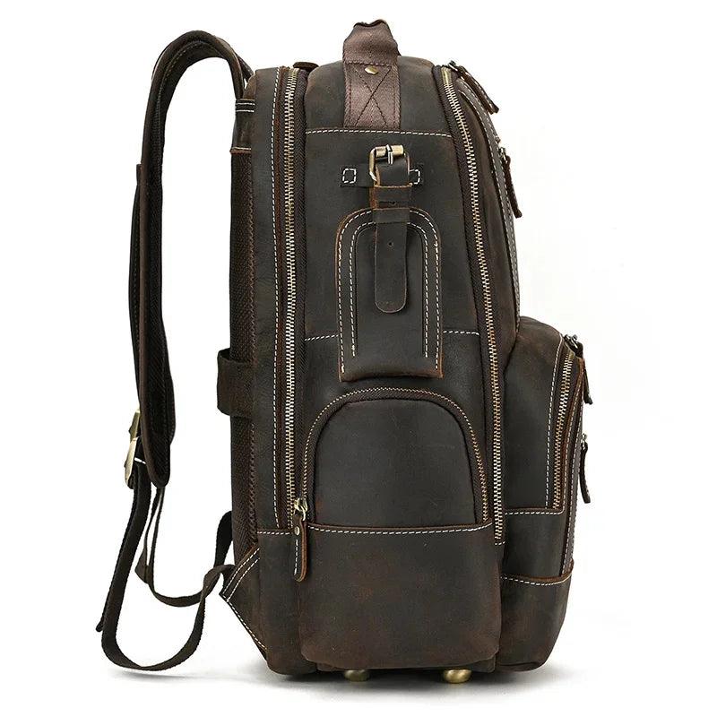 Certainly Here is an SEOfriendly set of elements for your product pageProduct Page TitleLuxury Genuine Leather Mens Backpack Large 156 Laptop CapacityMeta DescriptionExplore our Luxury Genuine Leather Mens Backpack designed for elegance and practicality - Durage Collection