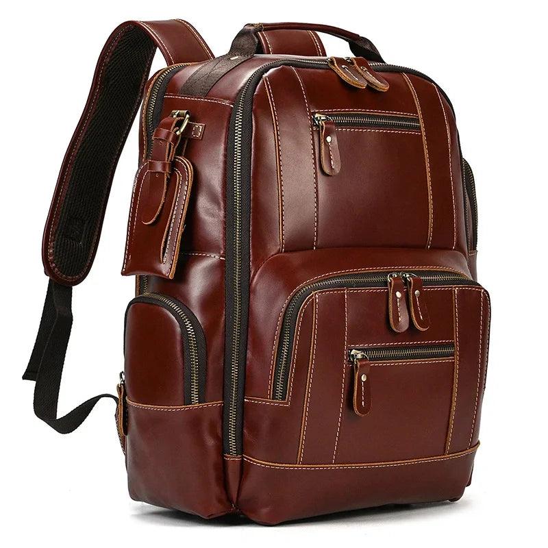 Certainly Here is an SEOfriendly set of elements for your product pageProduct Page TitleLuxury Genuine Leather Mens Backpack Large 156 Laptop CapacityMeta DescriptionExplore our Luxury Genuine Leather Mens Backpack designed for elegance and practicality - Durage Collection