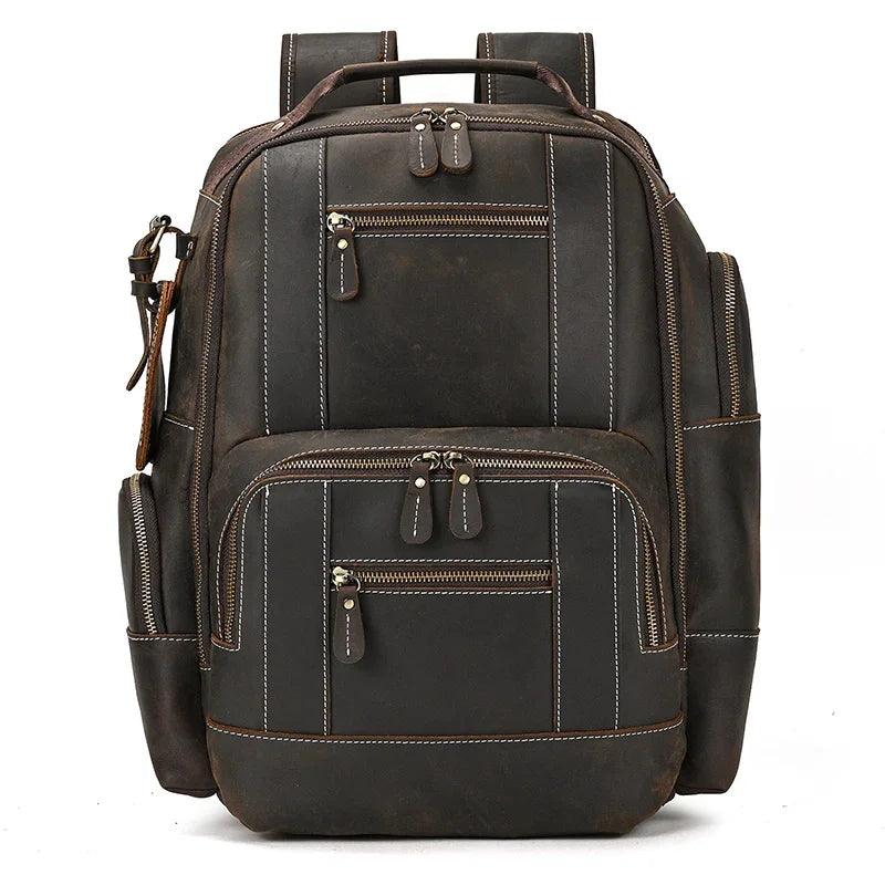 Certainly Here is an SEOfriendly set of elements for your product pageProduct Page TitleLuxury Genuine Leather Mens Backpack Large 156 Laptop CapacityMeta DescriptionExplore our Luxury Genuine Leather Mens Backpack designed for elegance and practicality - Durage Collection