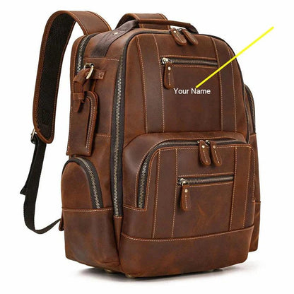 Certainly Here is an SEOfriendly set of elements for your product pageProduct Page TitleLuxury Genuine Leather Mens Backpack Large 156 Laptop CapacityMeta DescriptionExplore our Luxury Genuine Leather Mens Backpack designed for elegance and practicality - Durage Collection