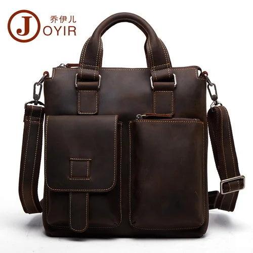 Genuine Leather Men’s Crossbody Messenger Bag - Durage Collection