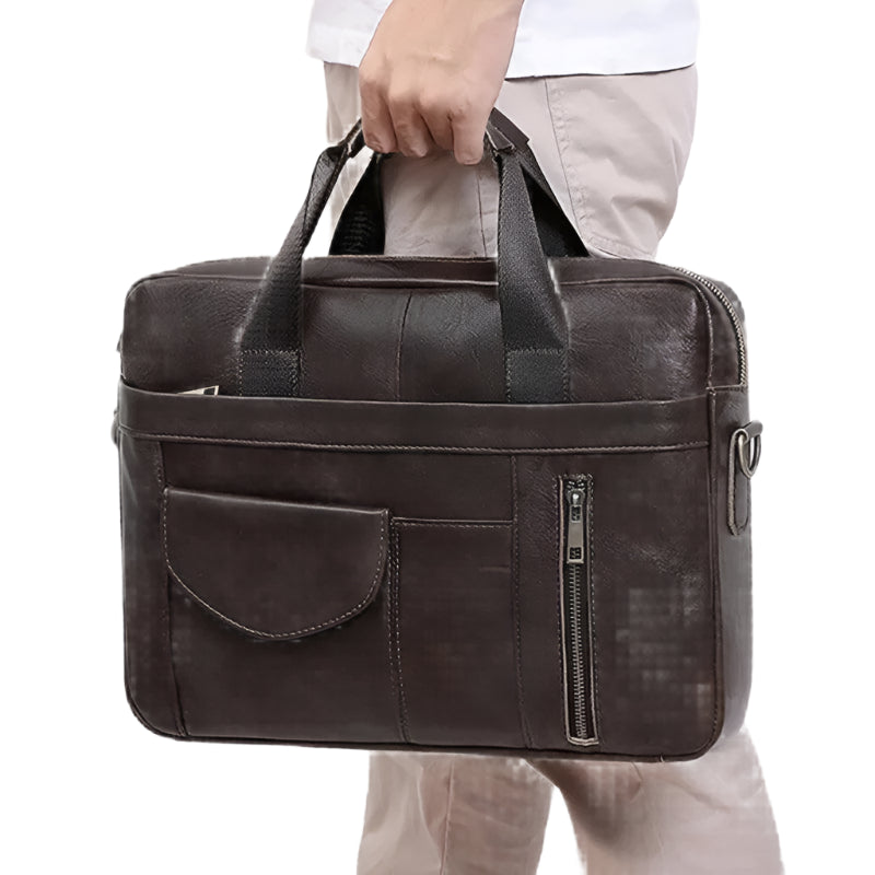 Certainly Heres an SEO setup for the Mens 156 Leather Briefcase Spacious Business Messenger Bag Product Page TitleMens Leather Briefcase 156 Spacious Business Messenger Bag Meta DescriptionDiscover the perfect blend of style and functionality with our Me - Durage Collection