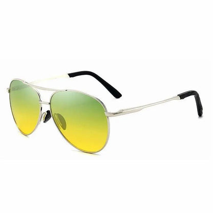 Aviation Metail Frame Polarized Sunglasses Men Color Changing Sun Glasses Pilot Male Day Night Vision Driving - Durage Collection