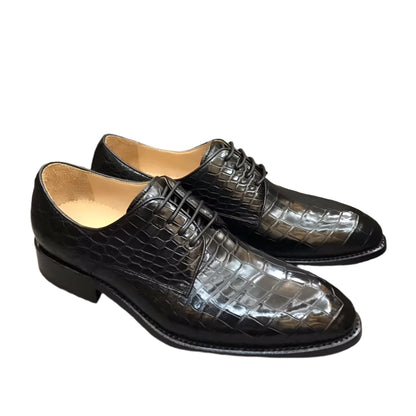 2018 Shinny Glossy 100% Genuine real genuine crocodile skin men shoe, Luxury top quality durable solid crocodile skin men shoe - Durage Collection