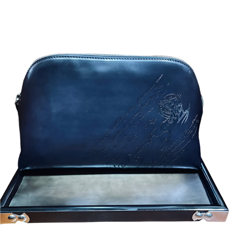 Mens 2019 LargeCapacity Leather Clutch Bag - Durage Collection