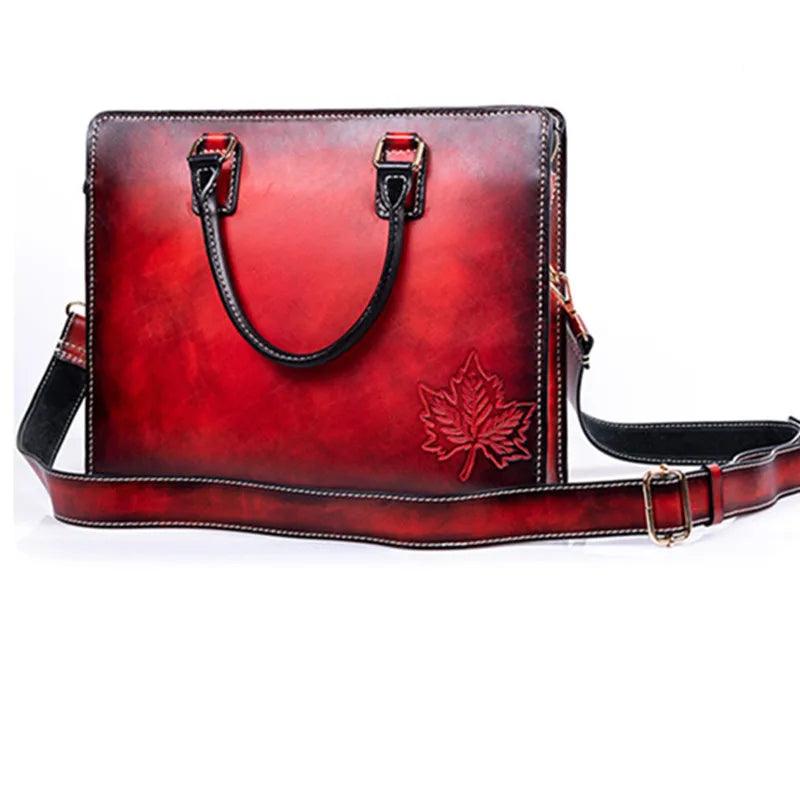 Handmade Genuine Leather Mens Casual Messenger Bag - Durage Collection