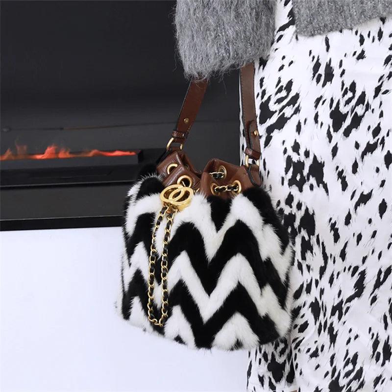 Mink Fur Crossbody Bag - Durage Collection