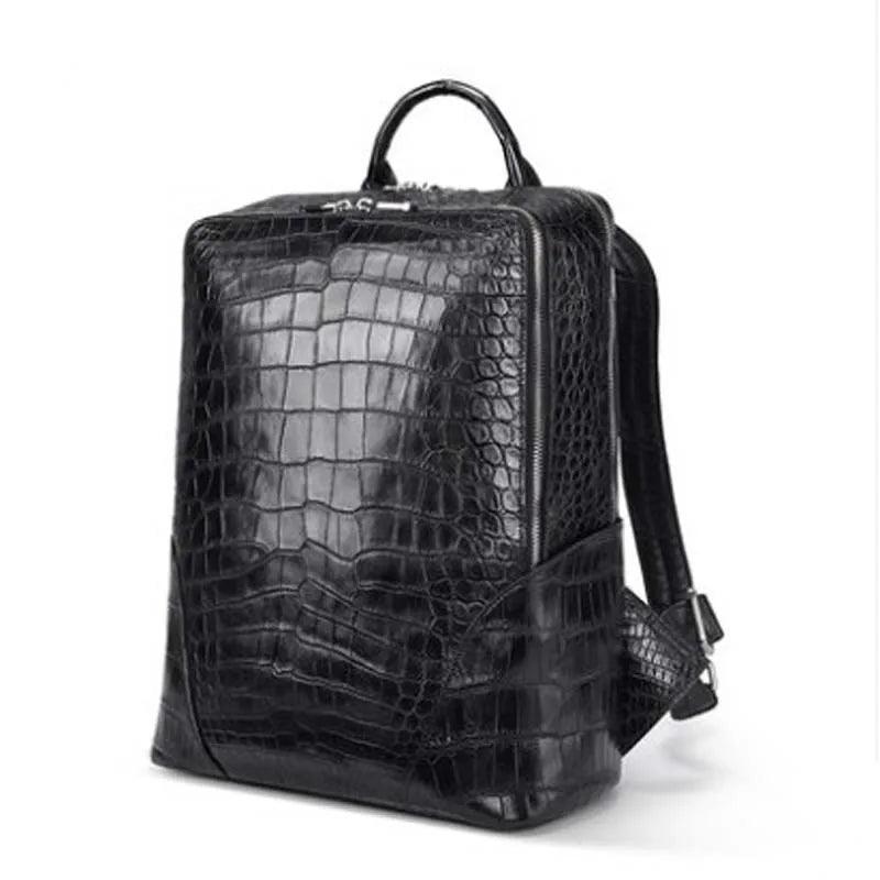 Certainly Heres an SEOoptimized product page title meta description and URL handler for the KEXIMA 2022 Mens Premium Thai Crocodile Leather BackpackProduct Page TitleKEXIMA 2022 Mens Premium Thai Crocodile Leather Backpack Luxury StyleMeta DescriptionDi - Durage Collection