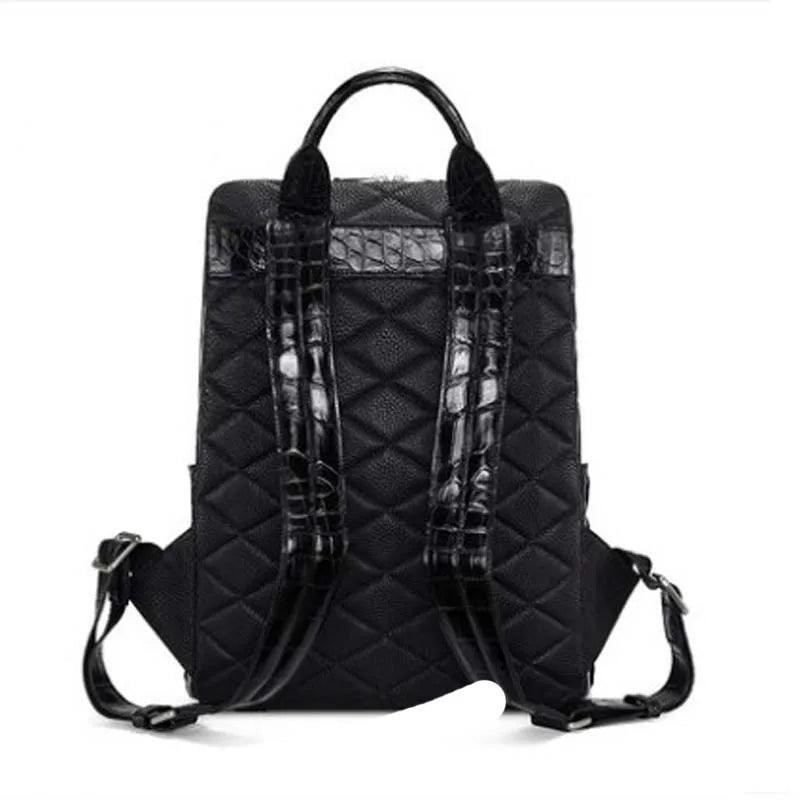 Certainly Heres an SEOoptimized product page title meta description and URL handler for the KEXIMA 2022 Mens Premium Thai Crocodile Leather BackpackProduct Page TitleKEXIMA 2022 Mens Premium Thai Crocodile Leather Backpack Luxury StyleMeta DescriptionDi - Durage Collection