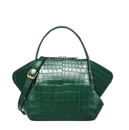 KEXIMA Womens Genuine Crocodile Leather Shoulder Bag - Durage Collection