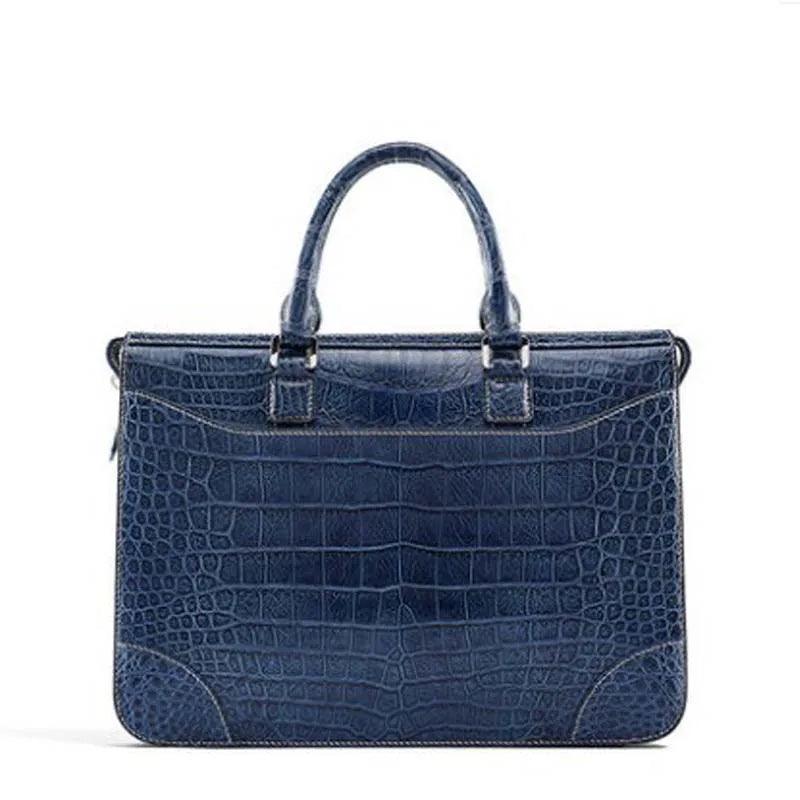 KEXIMA New Crocodile Leather Men’s Business Briefcase & Computer Bag - Durage Collection