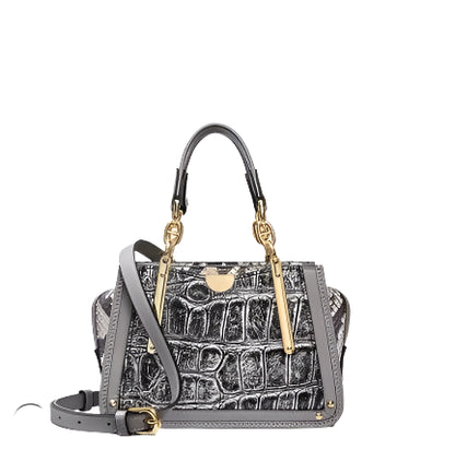 KEXIMA Retro Womens Crossbody Handbag in Crocodile Leather - Durage Collection