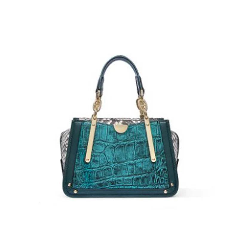 KEXIMA Retro Womens Crossbody Handbag in Crocodile Leather - Durage Collection