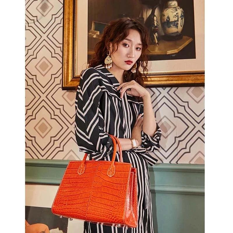 KEXIMA Chic AlligatorEmbossed Womens Handbag - Durage Collection