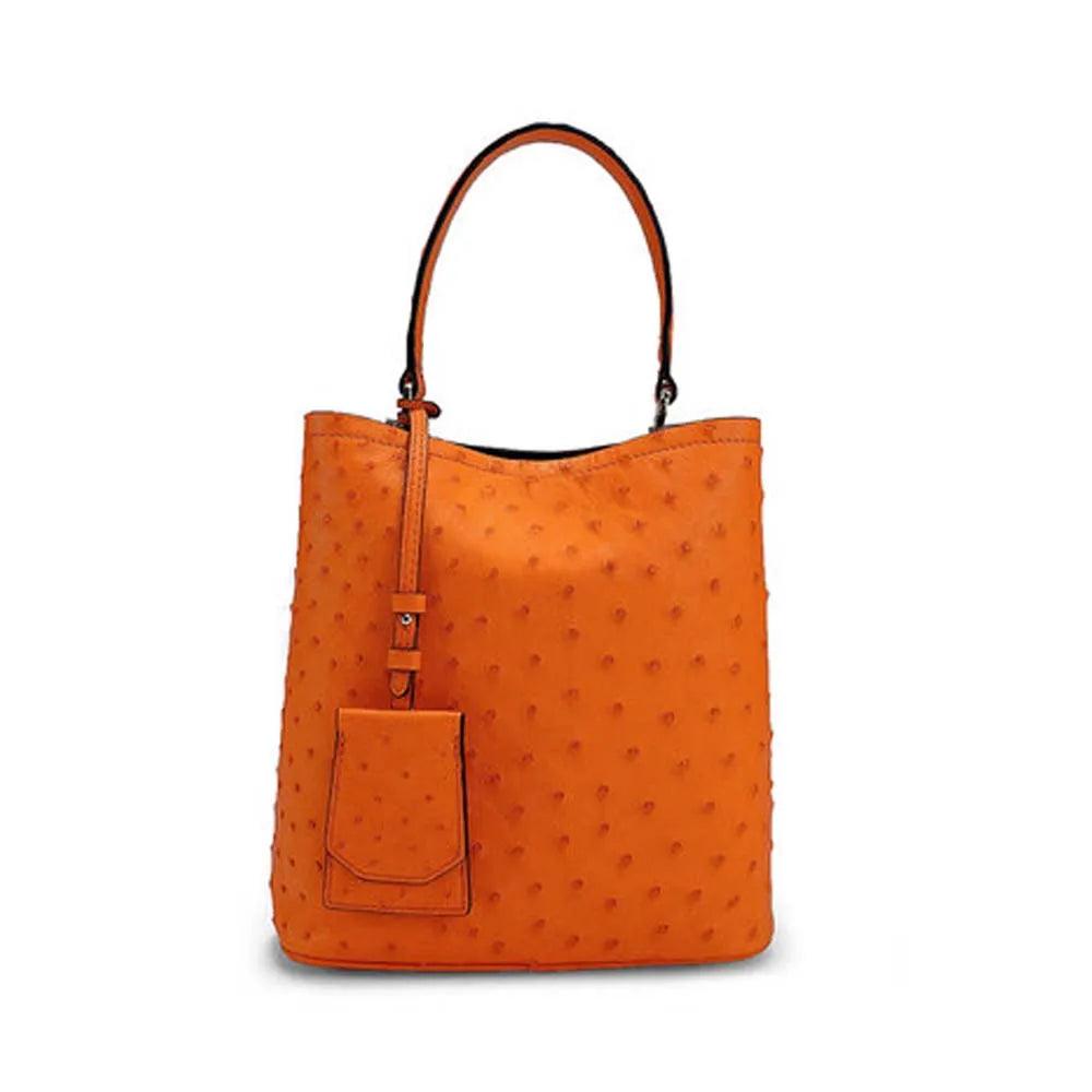 Ostrich Leather Tote Bag - Durage Collection