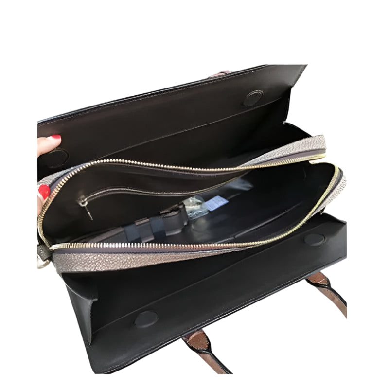 Luxurious Womens Handbag in Elegant Stingray Skin and Pearl - Durage Collection