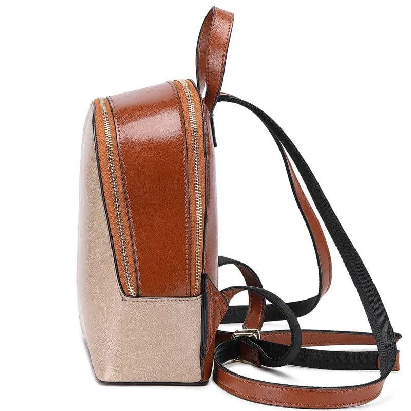 Chic Luxury Leather Backpack - Durage Collection