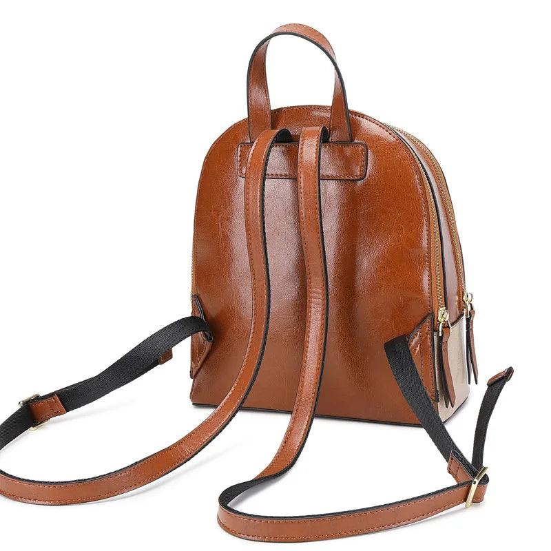 Chic Luxury Leather Backpack - Durage Collection