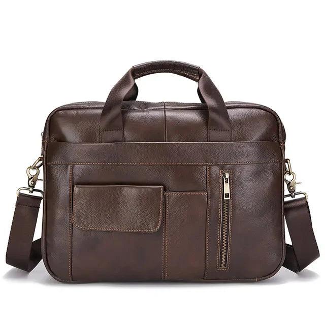 Genuine Leather Men's Crossbody Shoulder Bag - Durage Collection