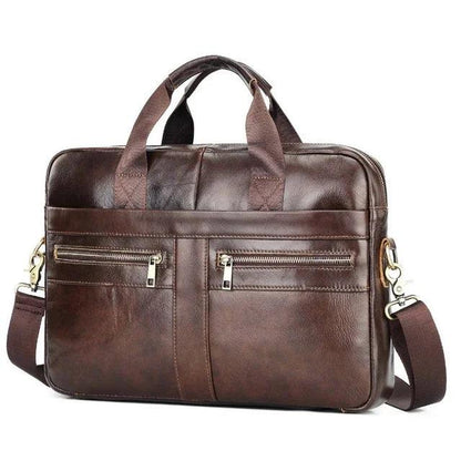 Genuine Leather Men's Crossbody Shoulder Bag - Durage Collection