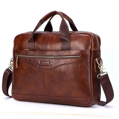 Genuine Leather Men's Crossbody Shoulder Bag - Durage Collection