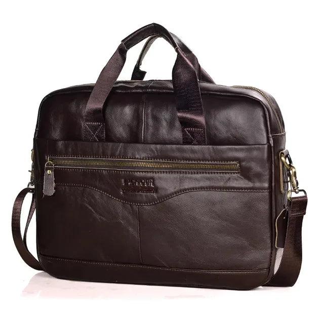 Genuine Leather Men's Crossbody Shoulder Bag - Durage Collection