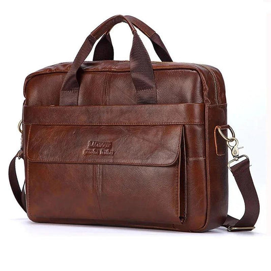 Genuine Leather Men's Crossbody Shoulder Bag - Durage Collection