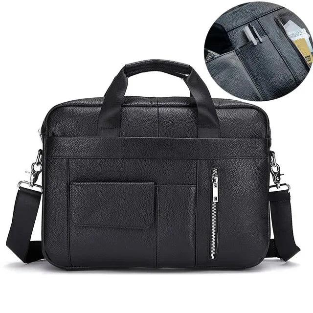 Genuine Leather Men's Crossbody Shoulder Bag - Durage Collection