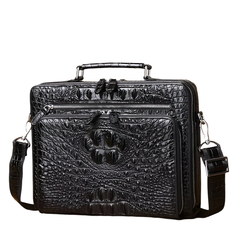 Mens Genuine Leather Multifunctional Business Shoulder Bag - Durage Collection