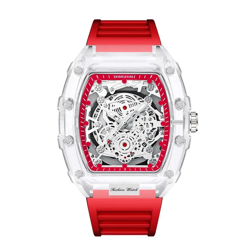 UTHAI BK134 Personalized Transparent Hollow Barrel Quartz Watch - Durage Collection